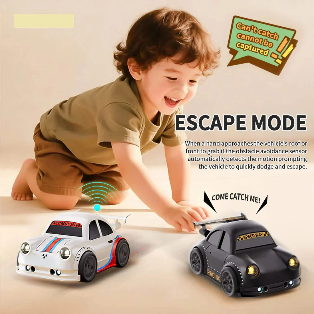 CartMint | Smart RC Car with Motion Sensor – Escape & Follow Me Feature